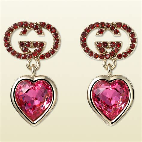 fake heart gucci earrings|gucci heart shaped earrings.